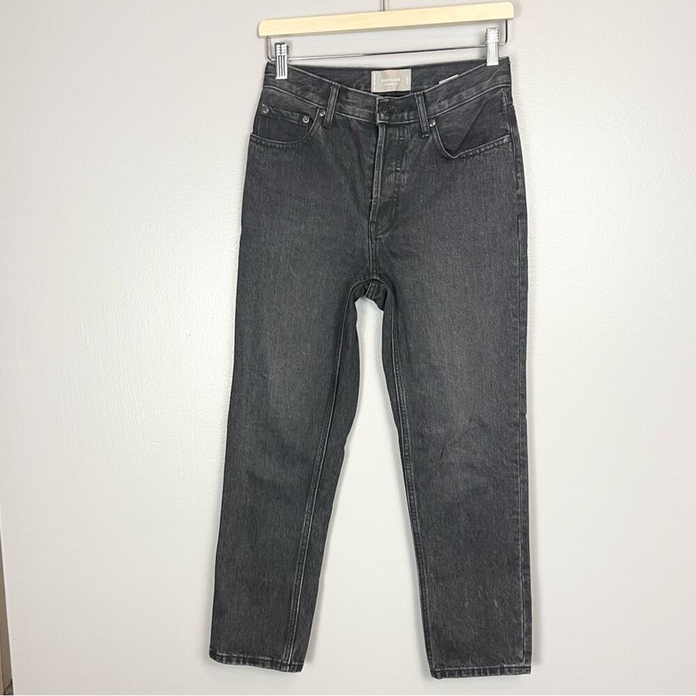 Everlane The Cheeky Jean High Waisted Straight Leg Woman’s size 25 washed black
